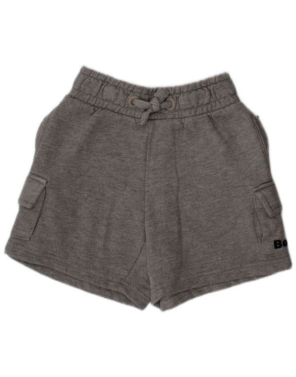 BENCH Sportshorts für Mädchen, 5–6 Jahre, graue Baumwolle