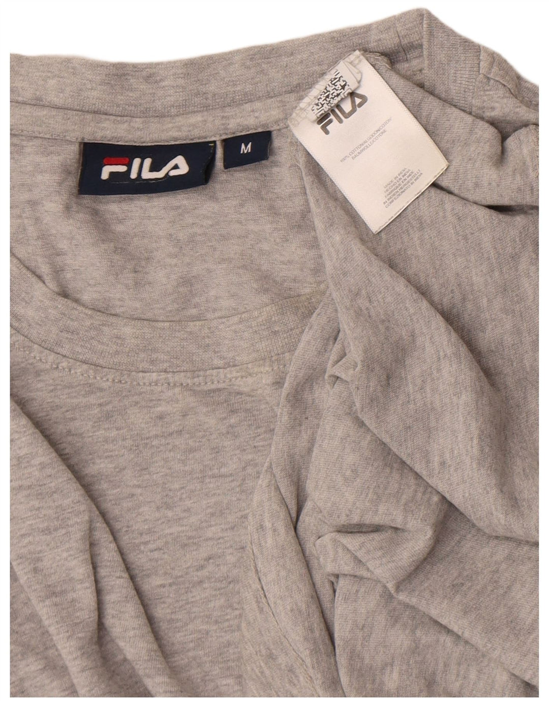 Fila Herren Grafik-T-Shirt-Oberteil Mittelgrau