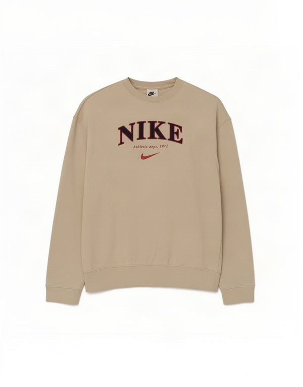 Nike Mädchen-Sweatshirt mit Grafik, 12–13 Jahre, Größe L, Grau, Baumwolle