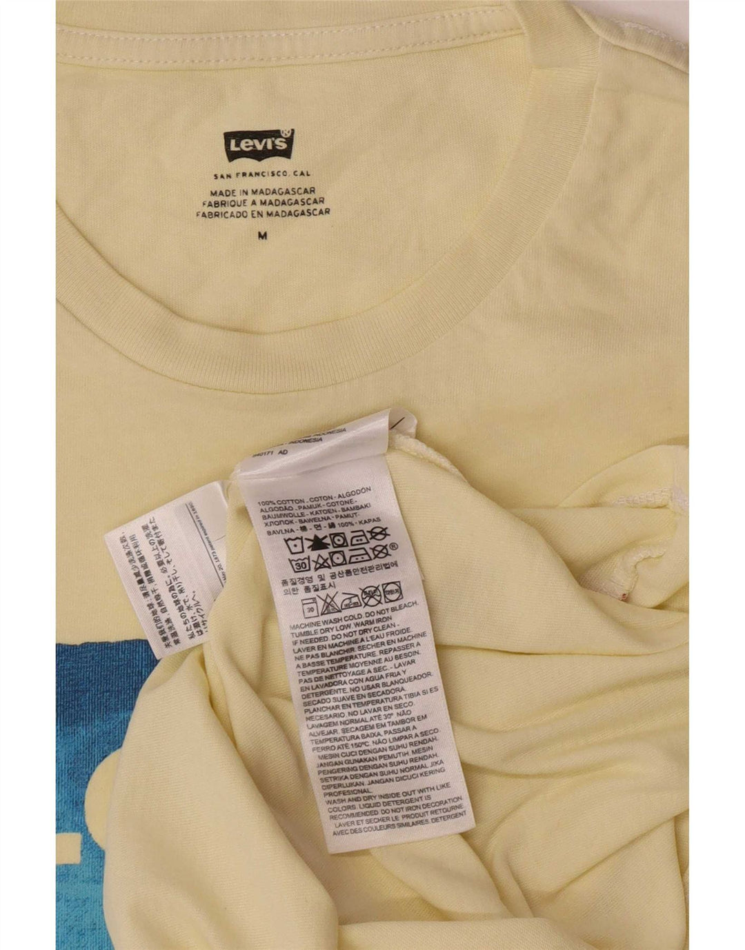 Levi's Herren-T-Shirt mit Grafik, mittelgelbe Baumwolle
