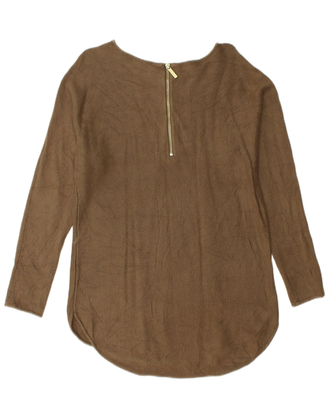 Michael Kors Damen-Pullover mit U-Boot-Ausschnitt, Gr. 14, mittleres Khaki
