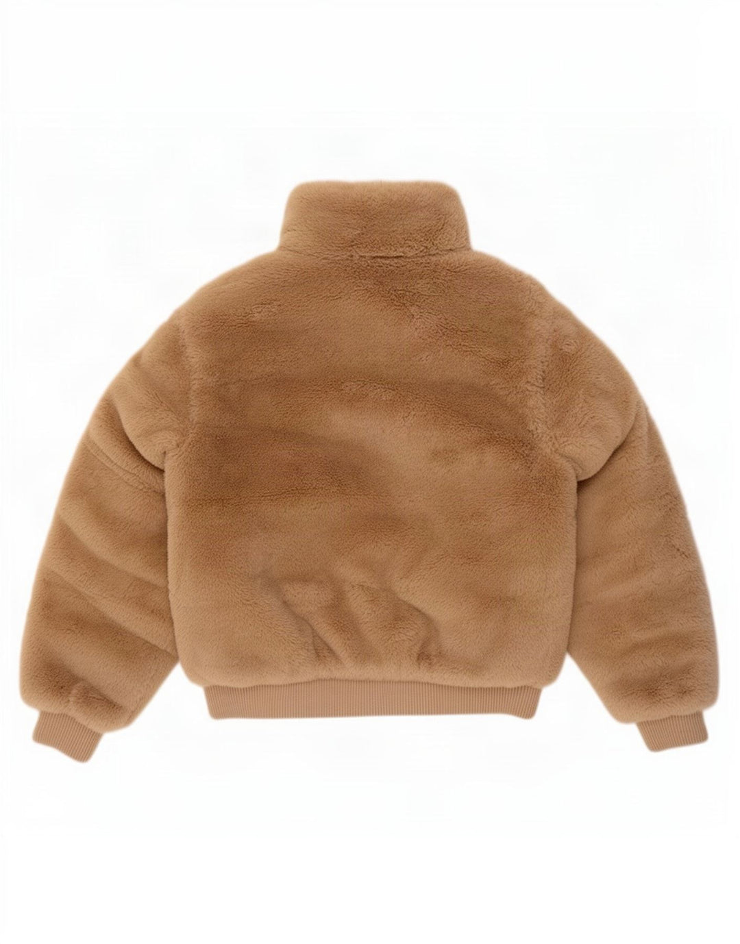 Zara Teddybär-Bomberjacke für Mädchen, 9–10 Jahre, beige, Polyester