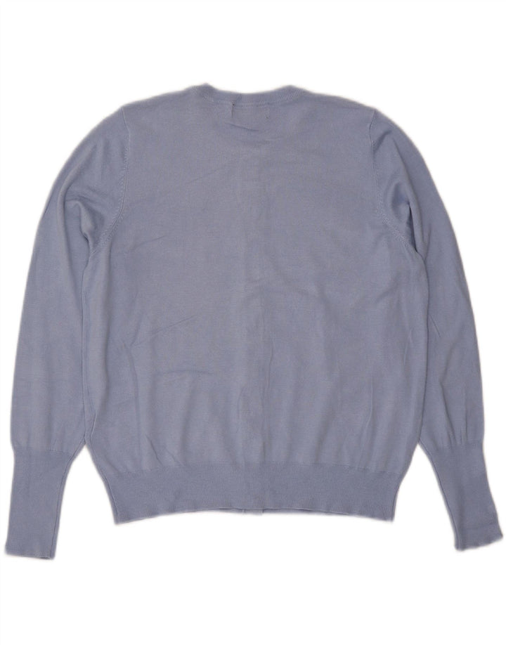 Marks & Spencer Damen-Cardigan-Pullover UK 16 Große blaue Viskose
