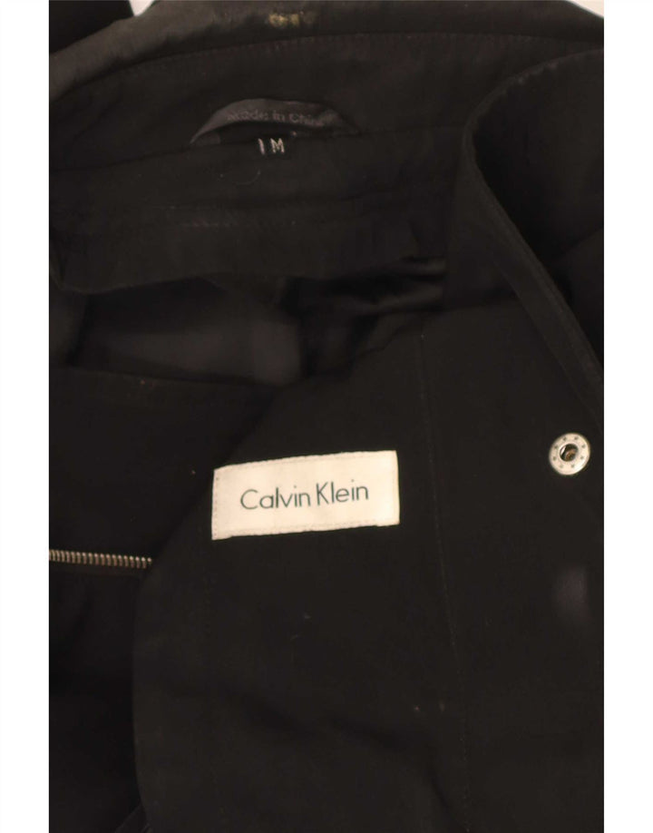 Calvin Klein Herren Regular Fit Mantel UK 38 Medium Schwarz