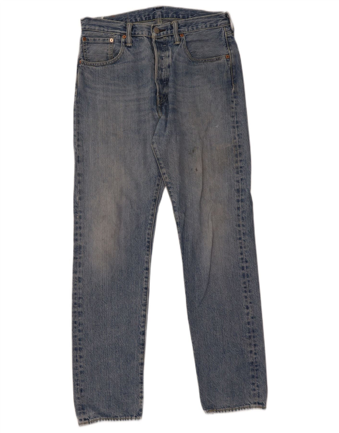 Levi's Herren 501 CT Straight Jeans W30 L32 Blaue Baumwolle