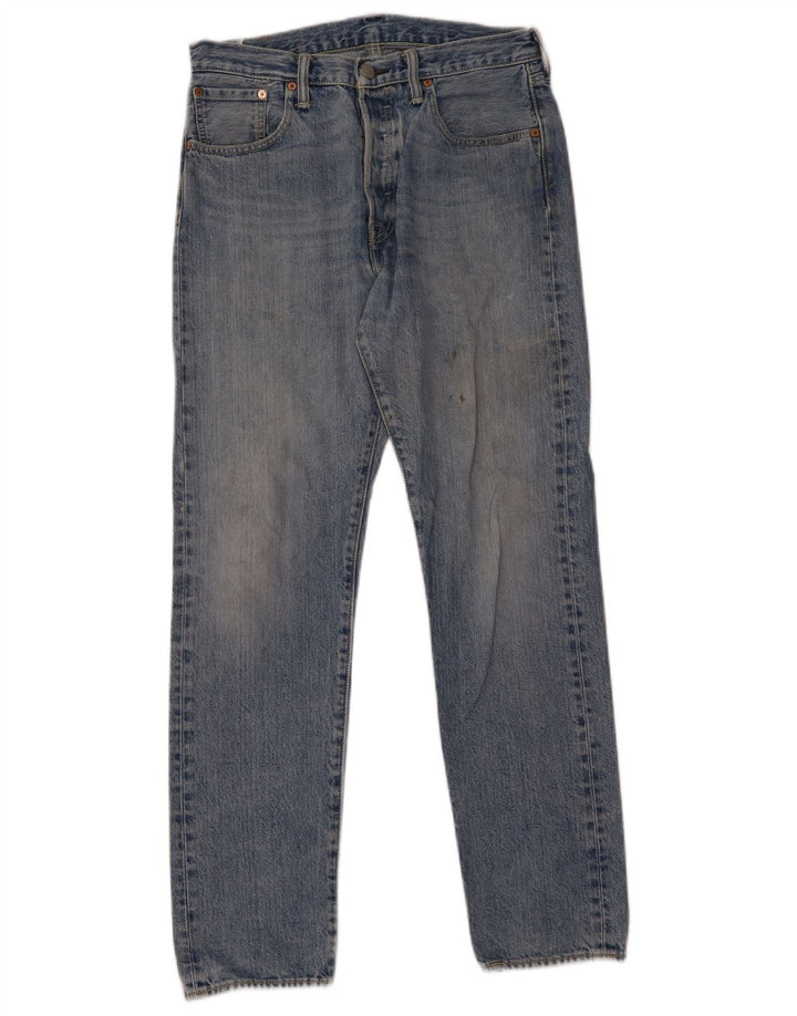 Levi's Herren 501 CT Straight Jeans W30 L32 Blaue Baumwolle