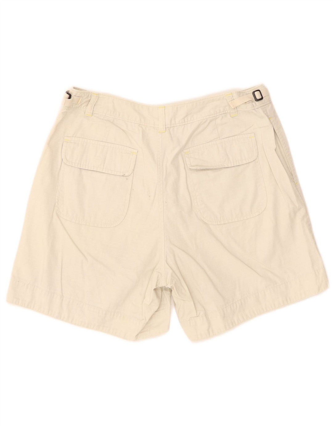 Gap Damen Chino-Shorts US 8 Medium W28 Beige karierte Baumwolle