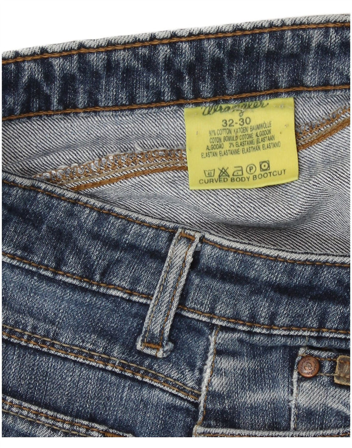 Wrangler Womens Denim Hot Pants W32 Große blaue Baumwolle