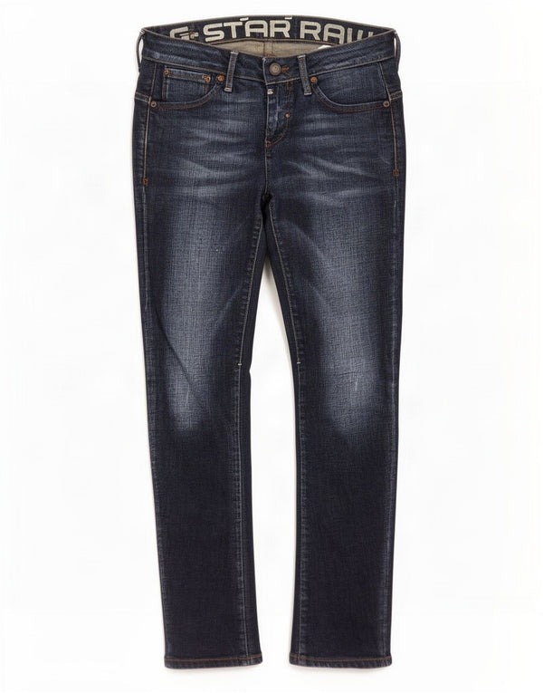 G-Star Damen Slim Jeans W28 L32 Blaue Baumwolle