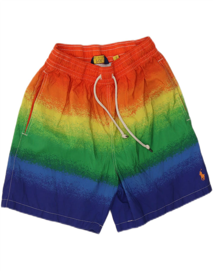 Polo Ralph Lauren Herren-Badeshorts, mittelgroß, mehrfarbig, Batikfärbung