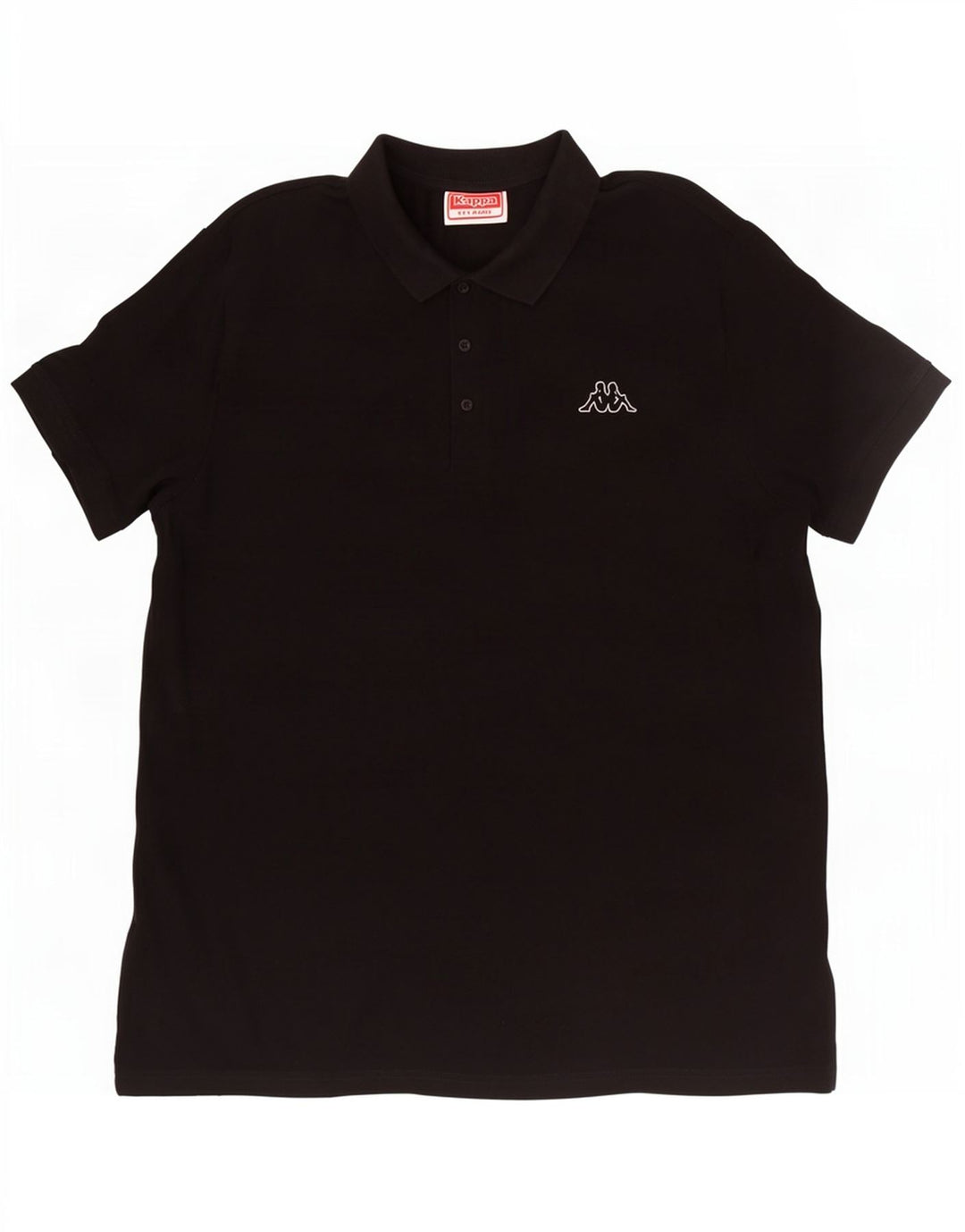 Kappa Herren Poloshirt 2XL Schwarz Baumwolle