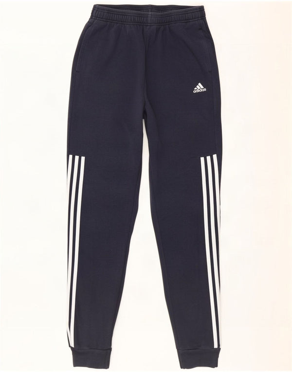 Adidas Jungen Trainingshose Jogger 15-16 Jahre Marineblaue Baumwolle
