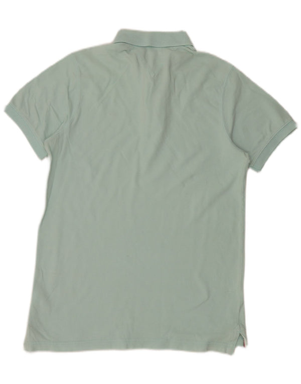 Tommy Hilfiger Herren-Poloshirt, große türkisfarbene Baumwolle