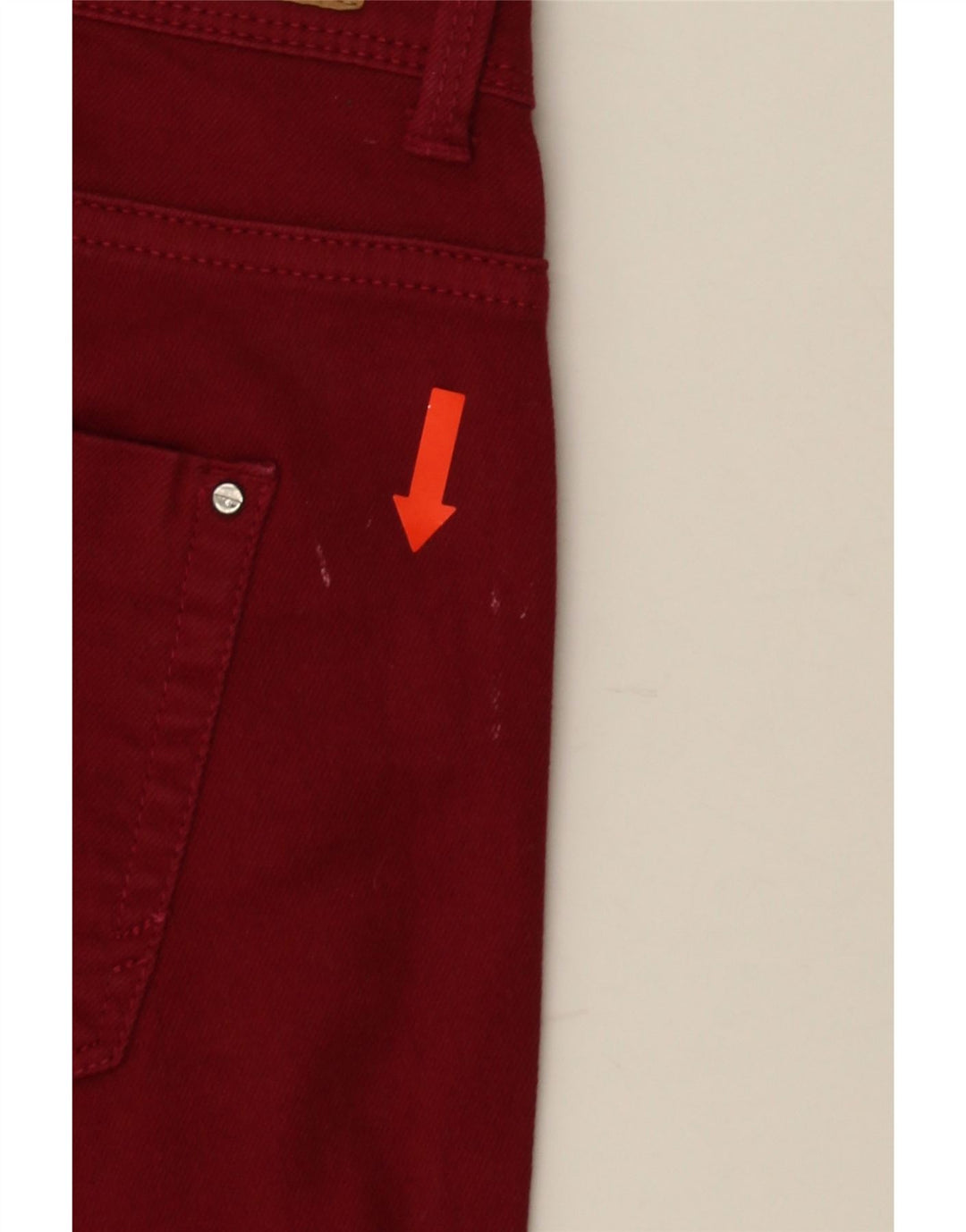 ZARA Damen Skinny Jeans EU 38 Small W28 L30 Rot