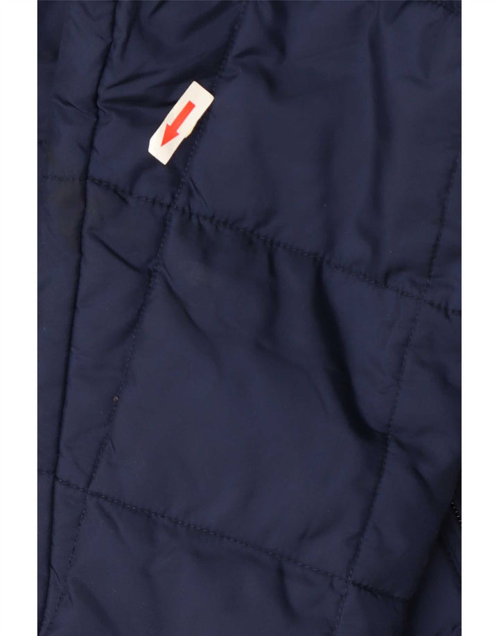 Fila Herren Wattierte Jacke UK 38 Medium Marineblau Polyamid