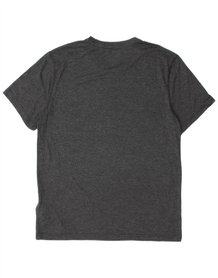 Reebok Herren Grafik-T-Shirt-Oberteil, großes graues Polyester