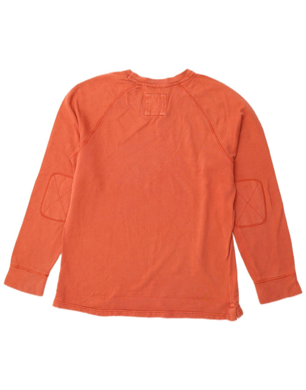 FAT FACE Herren Sweatshirt Pullover Small Orange Baumwolle