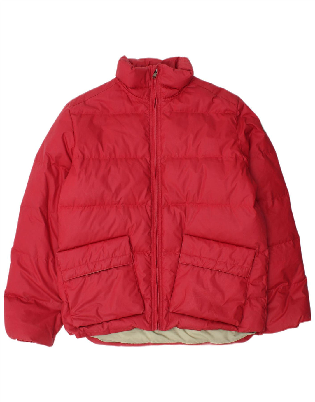 Diesel Herren Wattierte Jacke UK 42 XL Rot Polyester