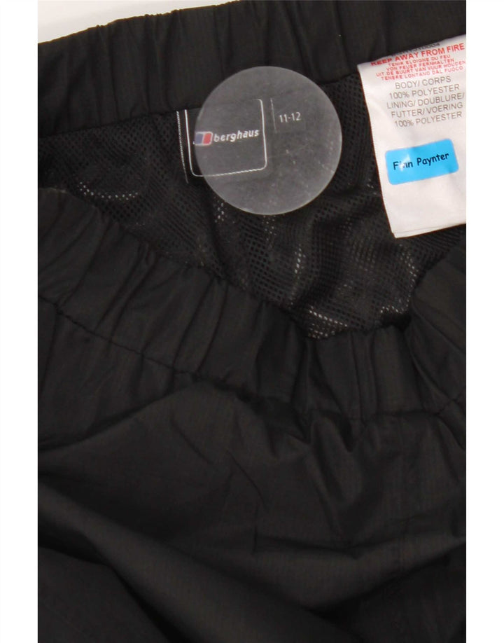 Wasserdichte Hose für Jungen von Berghaus, 11–12 Jahre, schwarzes Polyester