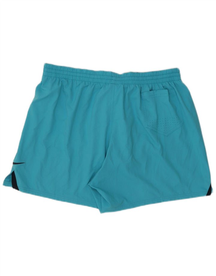 NIKE Herren Sportshorts 2XL Blau Polyester