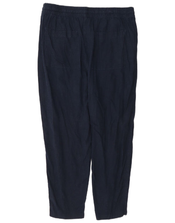 Marks & Spencer Damen Freizeithose UK 16 Large W34 L26 Marineblau