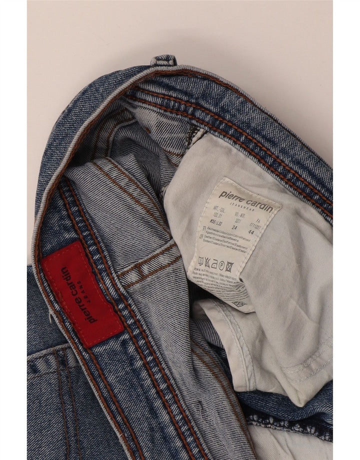 Pierre Cardin Herren Straight Jeans W35 L32 Blaue Baumwolle