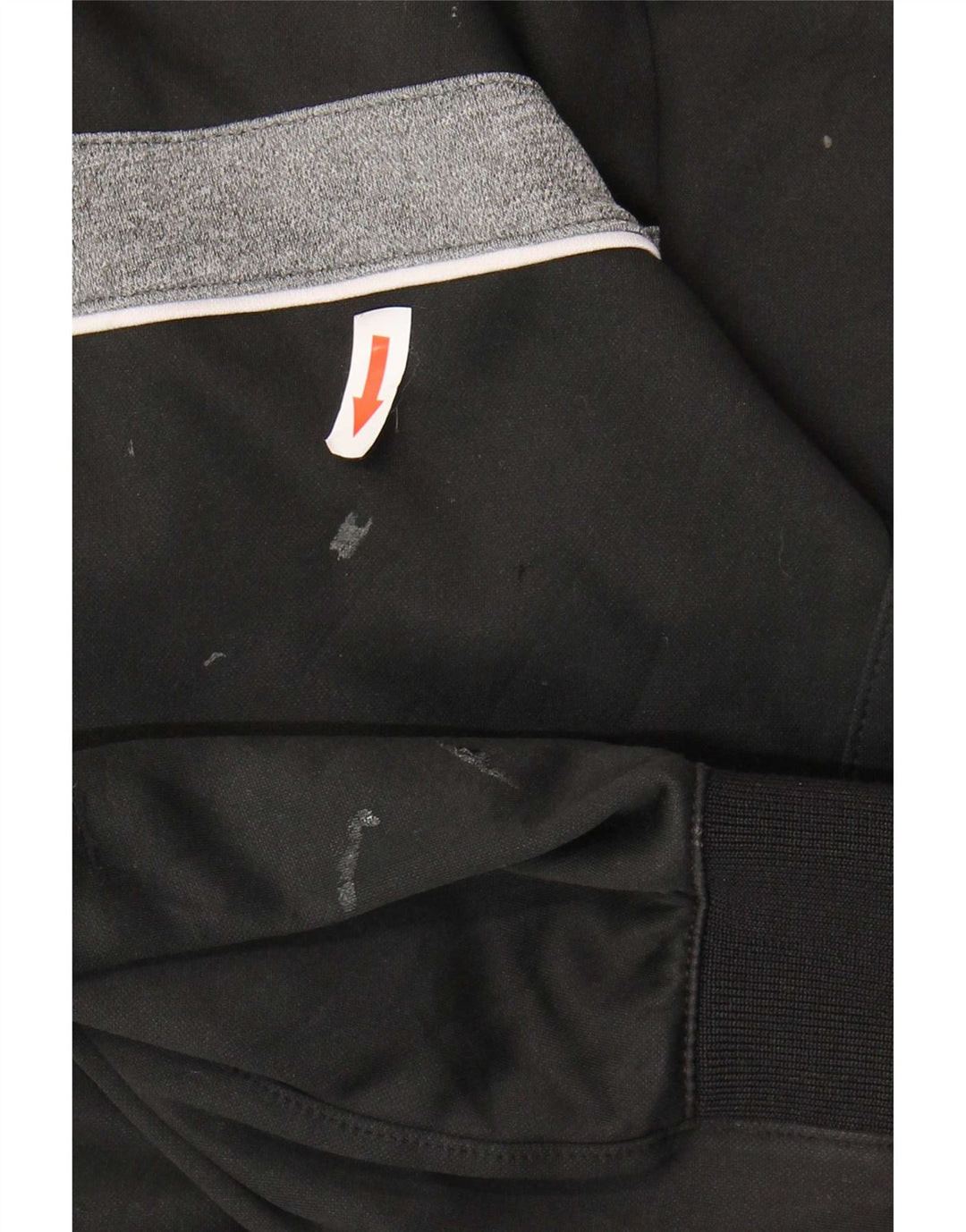 Champion Herren-Trainingsanzug-Top-Jacke XL, schwarzes Colourblock-Polyester