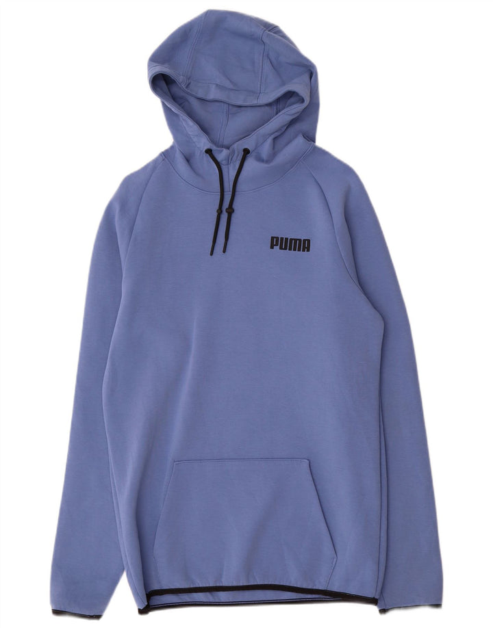 PUMA Herren Kapuzenpullover mittelblaue Baumwolle