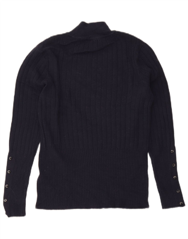 Marks & Spencer Rollkragenpullover für Damen, Gr. 12, mittelgroß, Marineblau