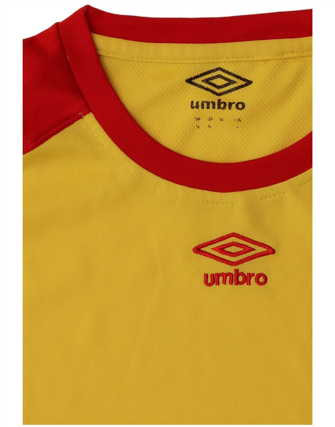 Umbro Herren-T-Shirt-Oberteil, Mittelgelb, Farbblock