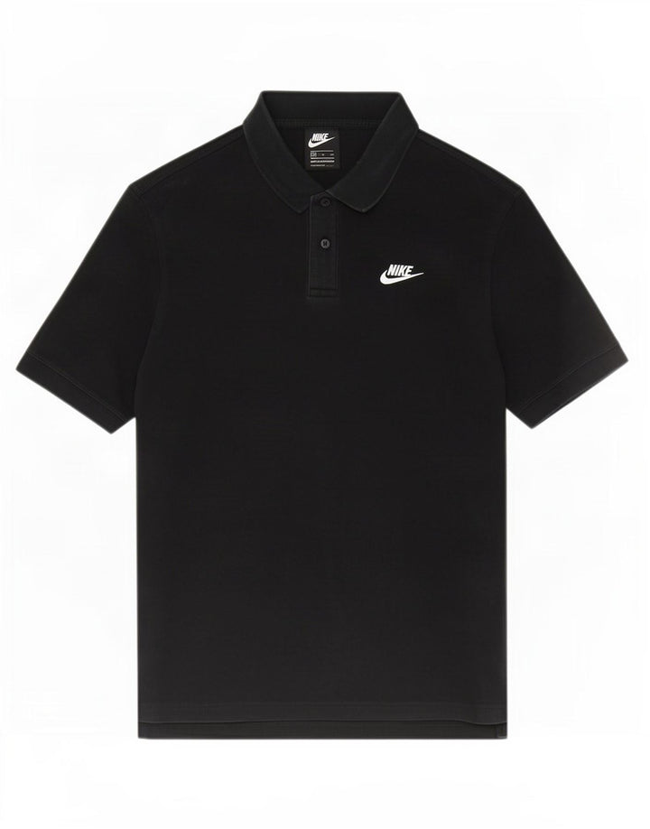 Nike Herren-Poloshirt XL aus schwarzer Baumwolle