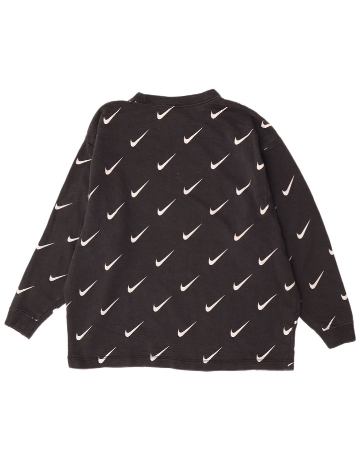 Nike Herren-Sweatshirt mit Grafik, großes schwarzes Logo