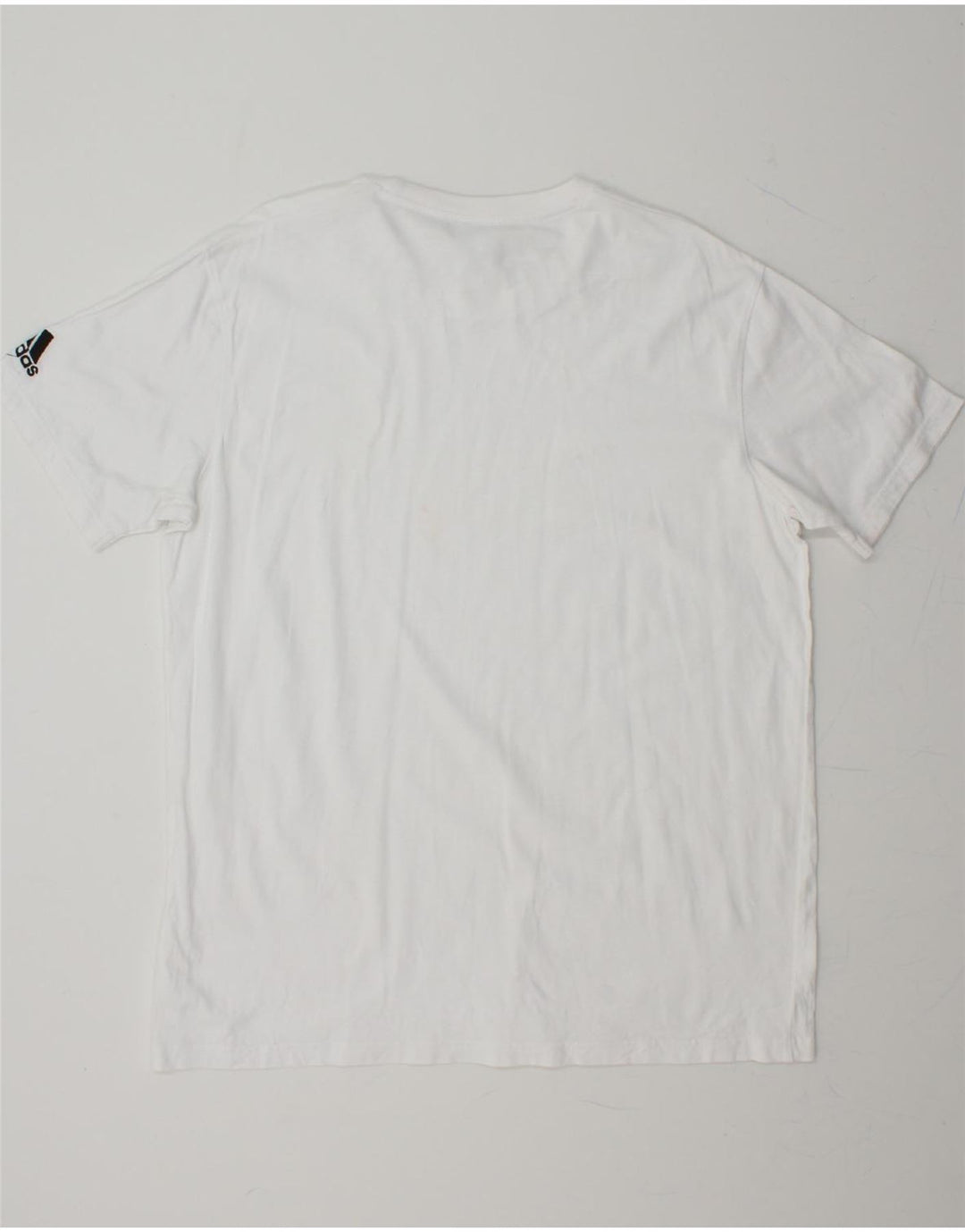 ADIDAS Mens T-Shirt Top XL White Cotton Vintage Adidas and Second-Hand Adidas from Messina Hembry 