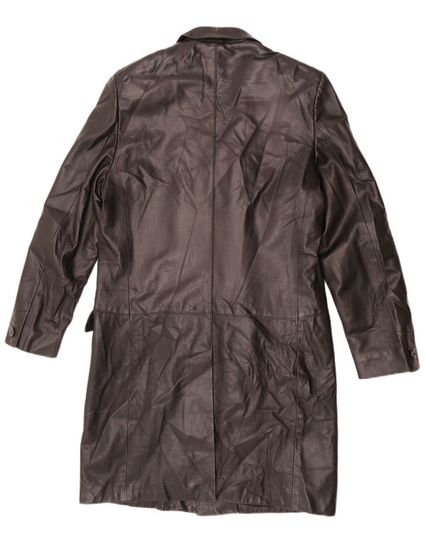 Maestrami Herren Ledermantel IT 50 Large Schwarz