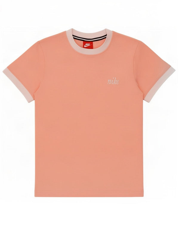 Nike Damen T-Shirt Top UK 6 XS Rosa Farbblock