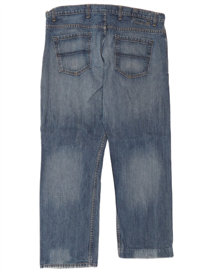 Marks & Spencer Herren Blue Harbor Straight Jeans W38 L27 Blaue Baumwolle