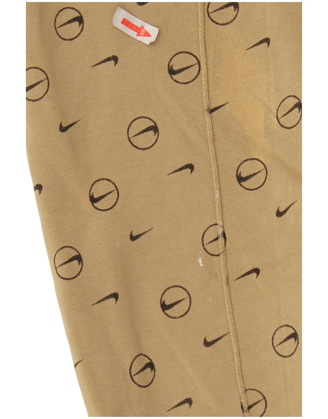 Nike Herren-Trainingsanzughose mit Grafik, Größe S, beige, geometrisch