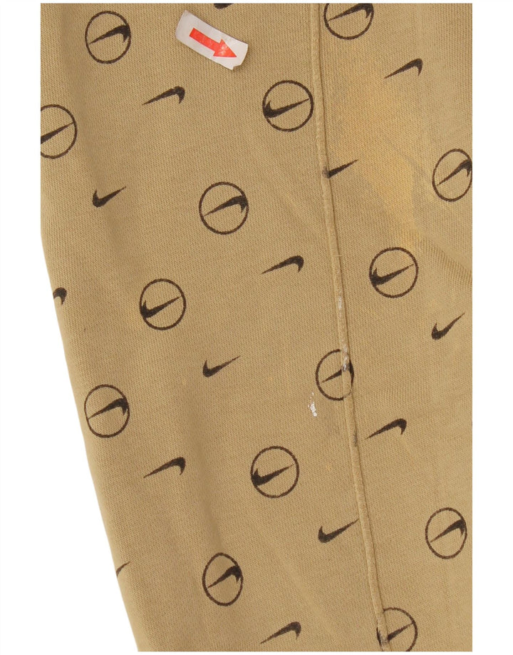 Nike Herren-Trainingsanzughose mit Grafik, Größe S, beige, geometrisch