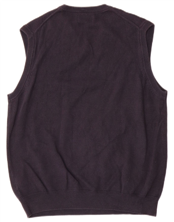 Marks & Spencer Herren-Tanktop „Harbor“, mittelblau, Baumwolle, Marineblau