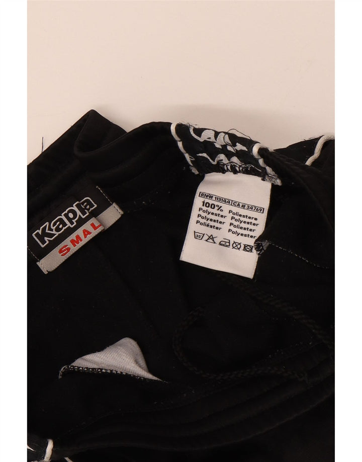 Kappa Herren-Trainingshose mit Grafik, Größe S, Schwarz, Polyester