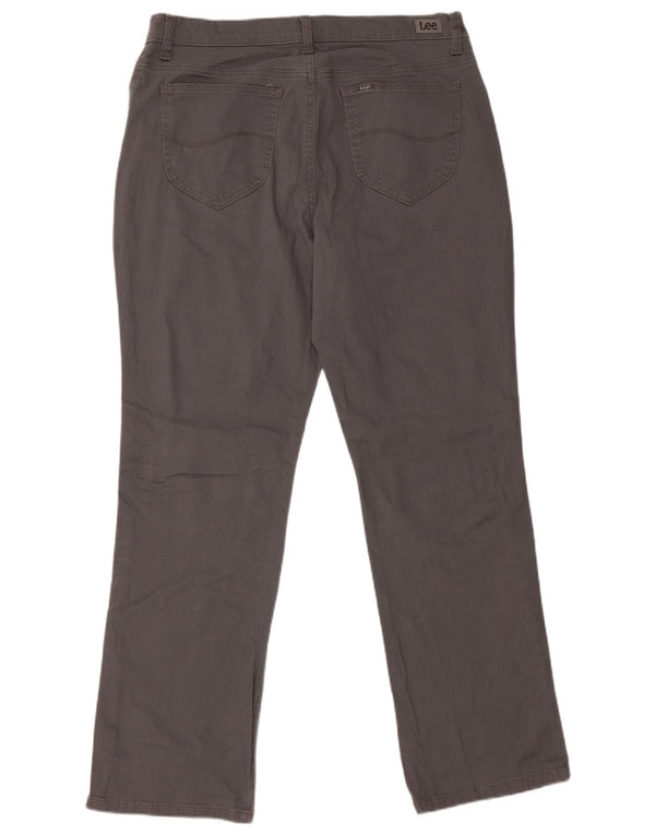 LEE Damen Relaxed Fit Mid Rise Freizeithose US 14 XL W36 L30 Grau