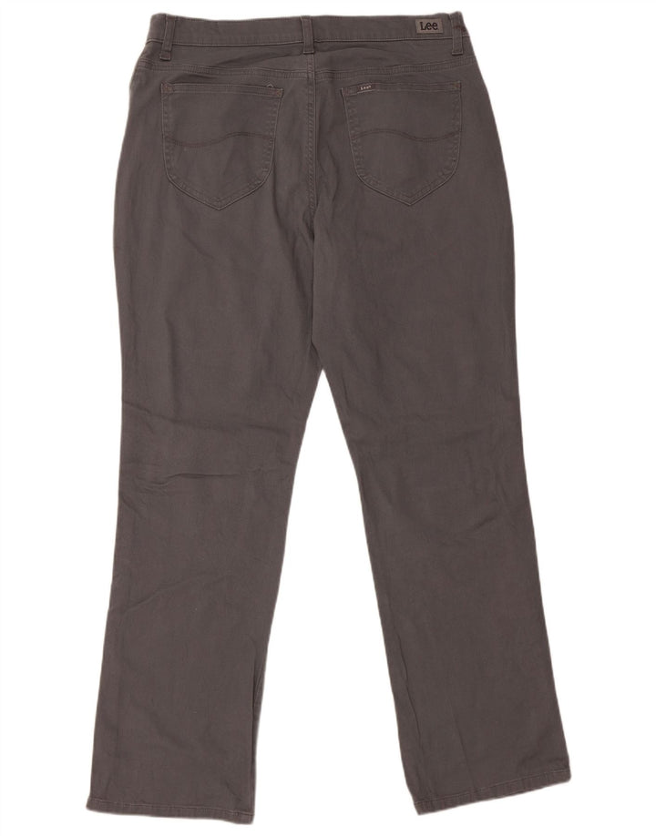 LEE Damen Relaxed Fit Mid Rise Freizeithose US 14 XL W36 L30 Grau
