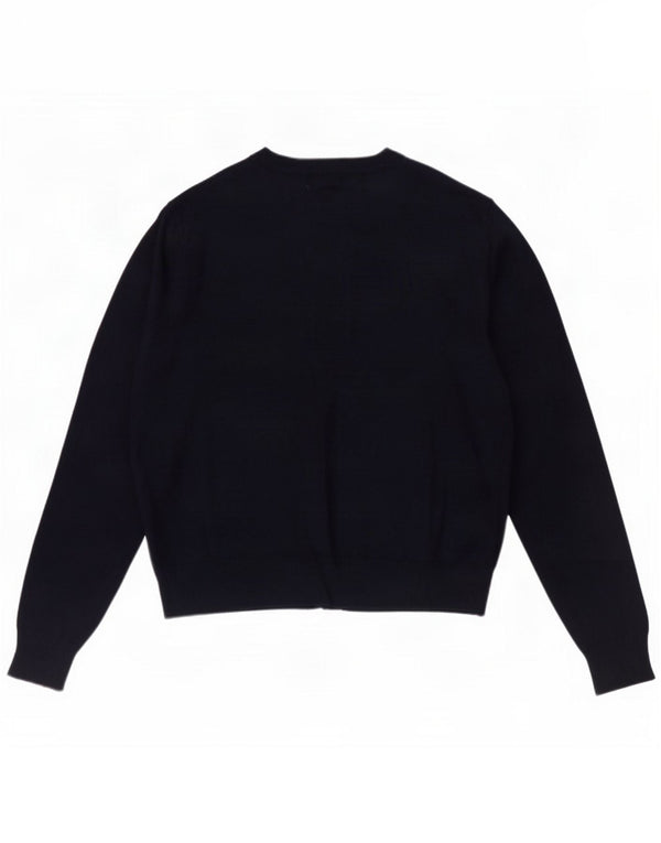 Marks & Spencer Damen-Cardigan-Pullover UK 12 Mittelmarineblaue Viskose