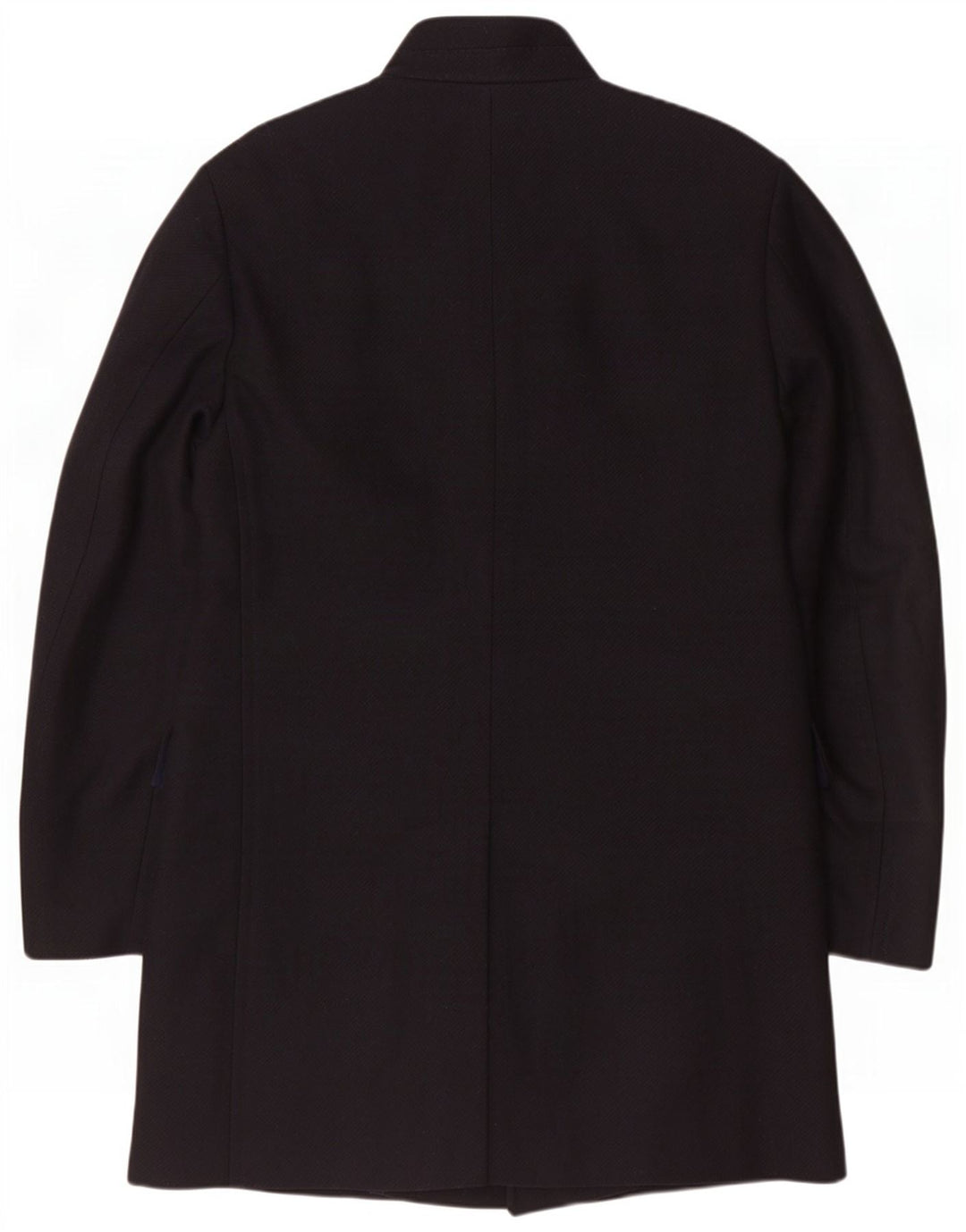 Hugo Boss Herrenmantel UK 52 XL Marineblaue Wolle