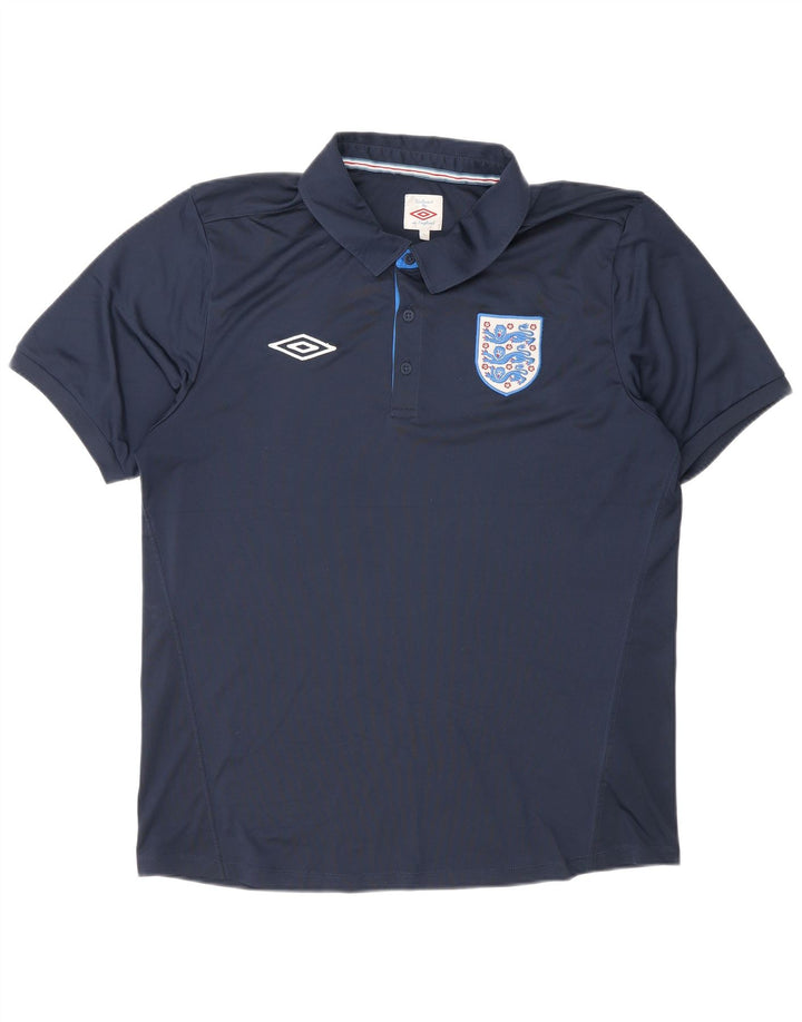 Umbro Herren-Poloshirt, groß, marineblau, Polyester, Sport