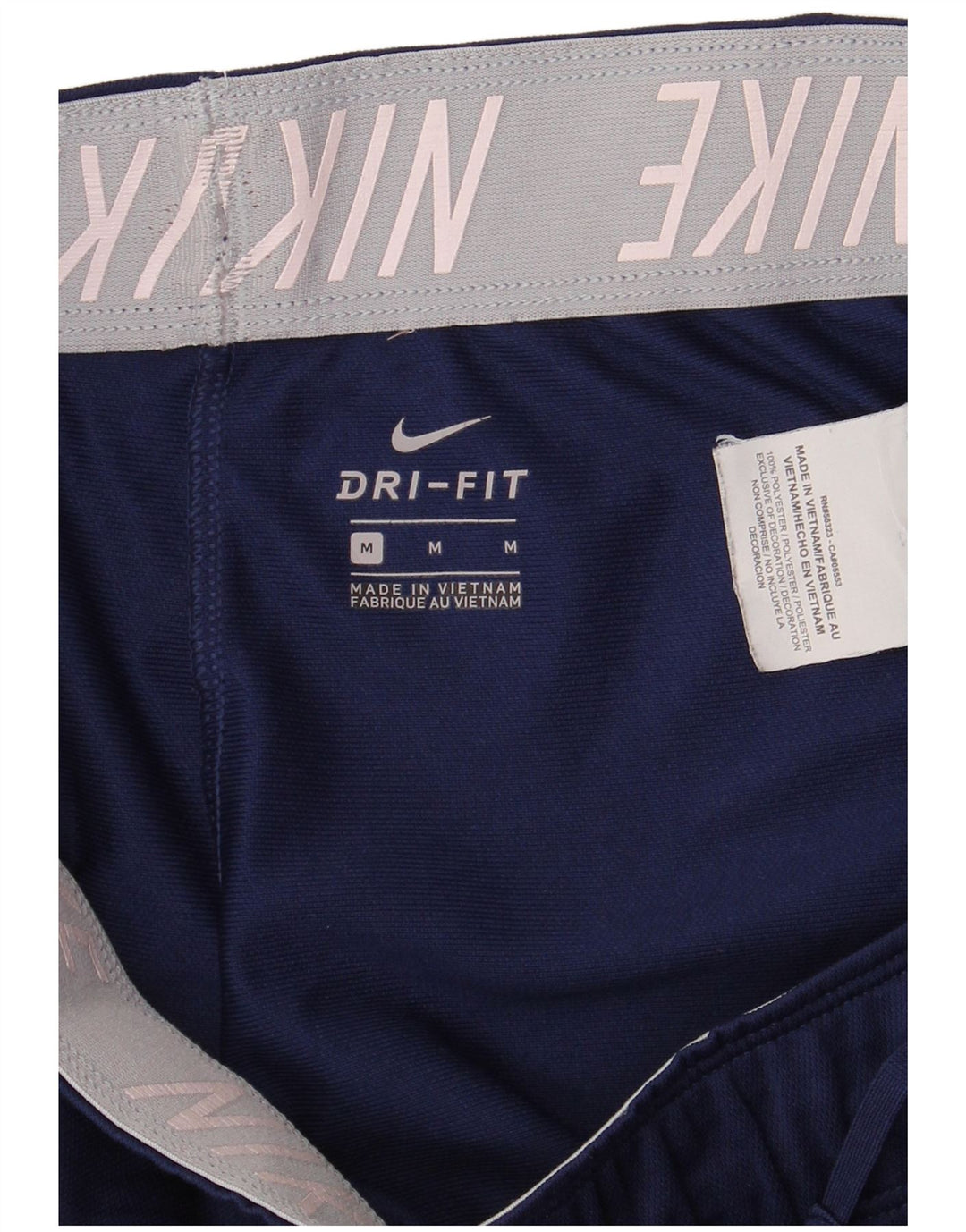 Nike Damen Dri Fit Sport Shorts UK 12 Medium Marineblau Polyester