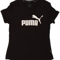 PUMA Womens Graphic T-Shirt Top UK 12 Medium Black Vintage Puma and Second-Hand Puma from Messina Hembry 