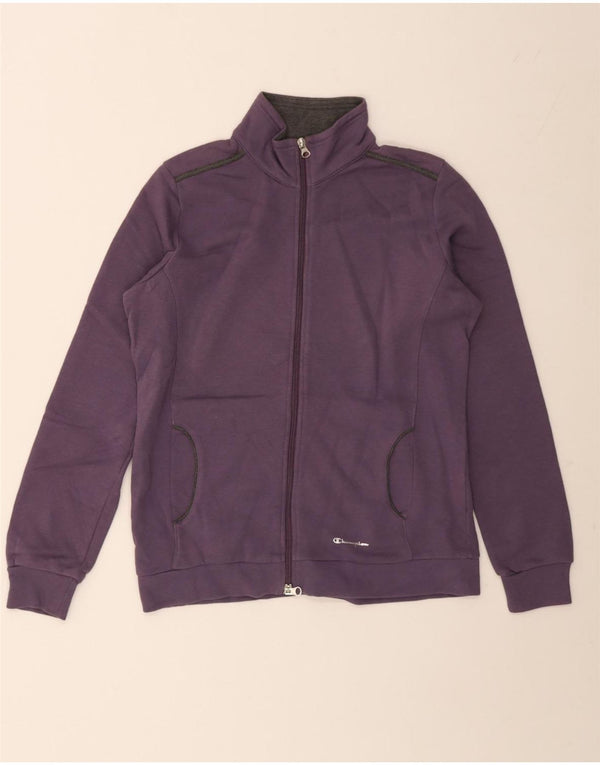 Champion Damen-Trainingsanzug-Top-Jacke, UK 14, mittelviolette Baumwolle