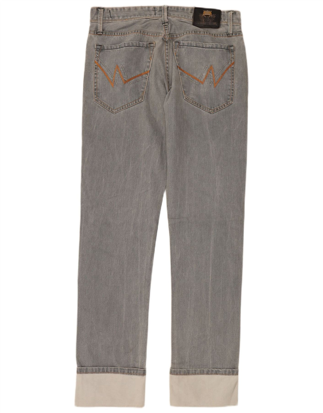 WARREN WEBBER Herren Straight Jeans W32 L35 Graue Baumwolle