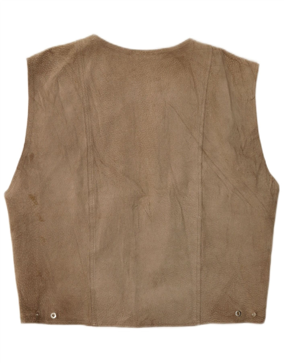Vintage Herren Wildlederweste Mittelbeige